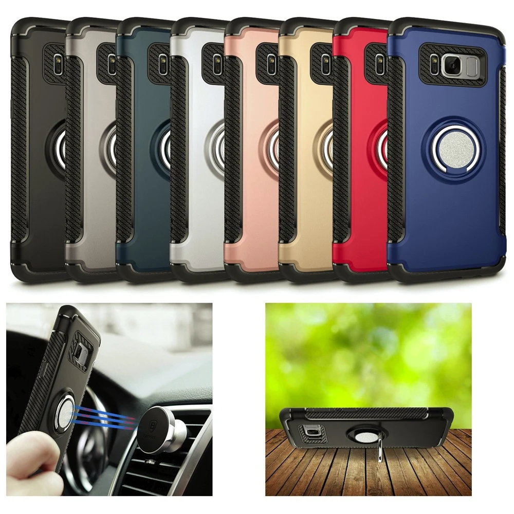 

Sinbeda Case For Xiaomi Redmi 5 Armor Shockproof Magnetic 360 Rotation Ring Holder TPU+PC Back Case For Xiaomi Redmi 5 Plus Case