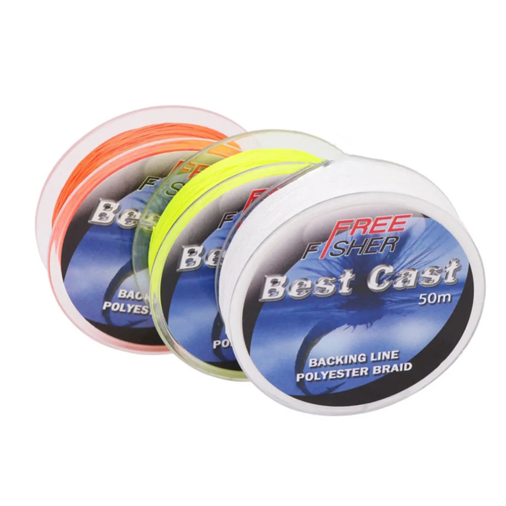 FreeFisher 50m Braided Fly Fishing Backing Line Trout ...