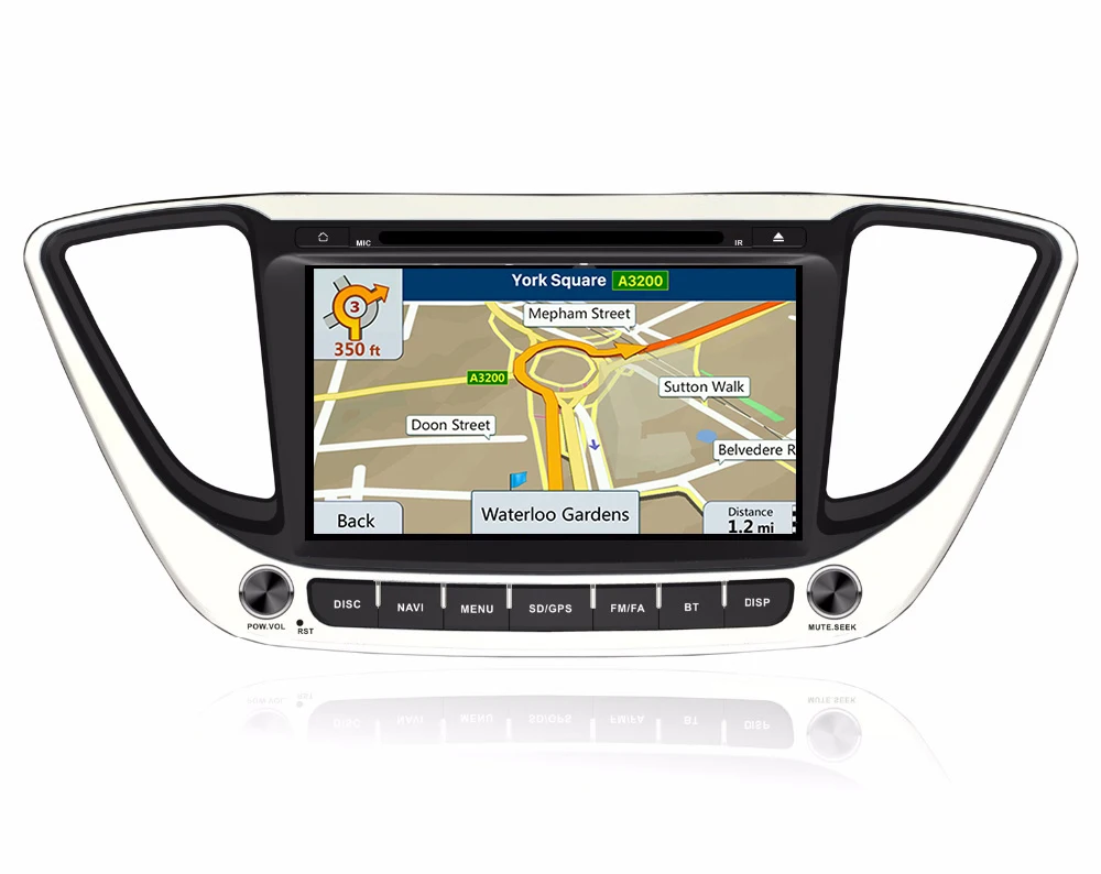 Clearance 8" in-dash Car DVD player with GPS navigation BT/TV USB SD AUX,audio Radio stereo,car multimedia headunit for Hyundai Verna 2016 3