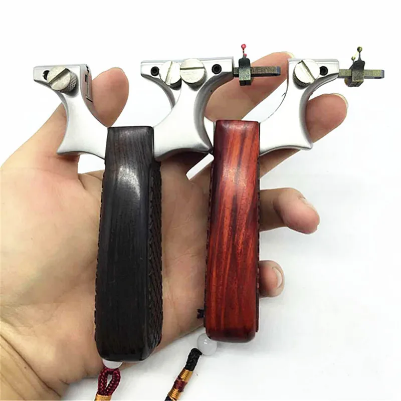

New high quality flat slingshot stainless steel slingshot and rubber band outdoor shooting hunting game
