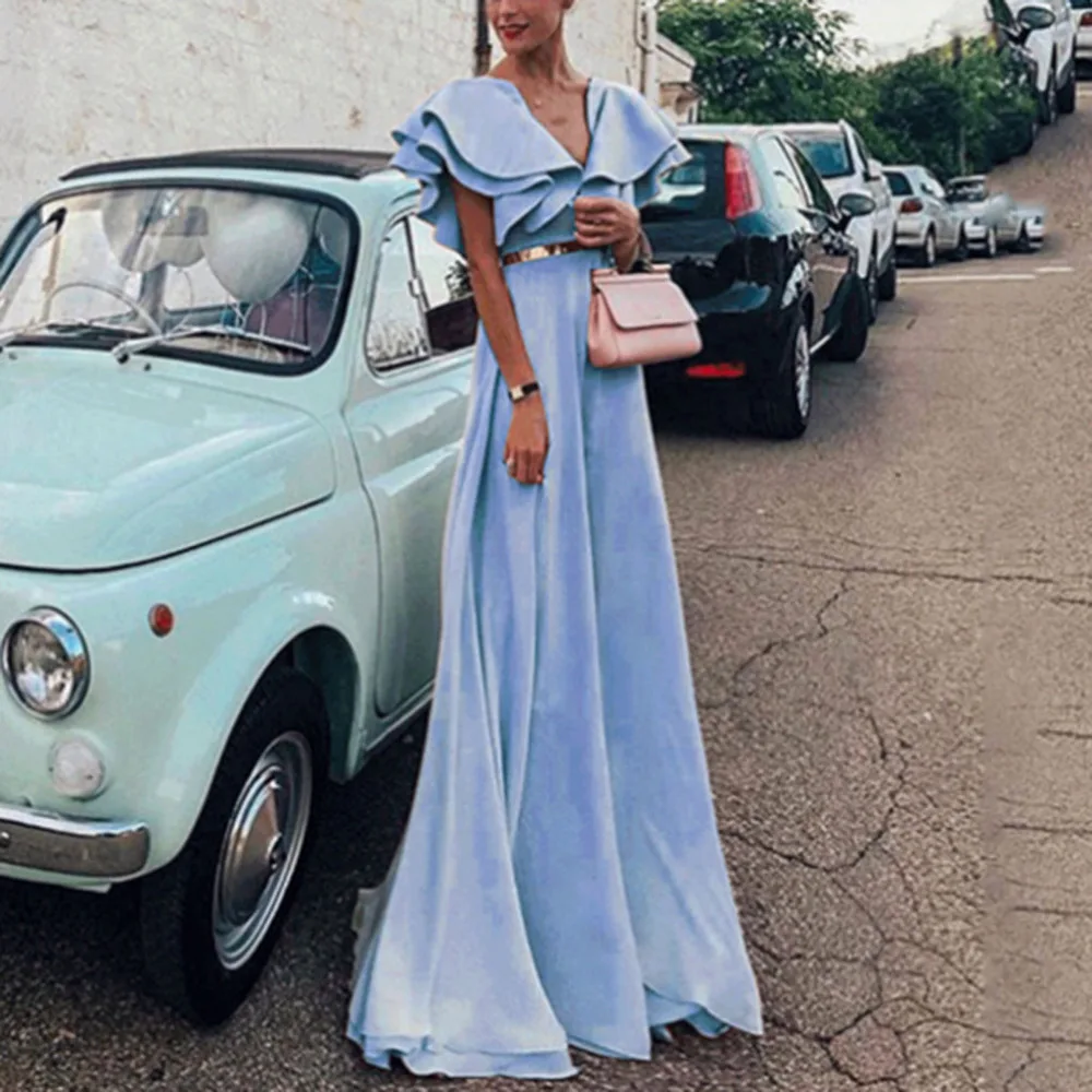 

Women Fashion Wedding Elegant Slim Evening Party Causal Dress Ball Gown vestidos de verano vestidos de festa dress elegant