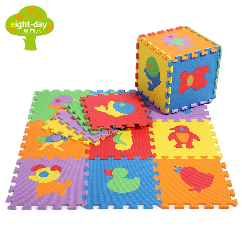 AnimalS Kids Puzzle Mat Kindergarten Interlocking Foam Mat Tiles Home