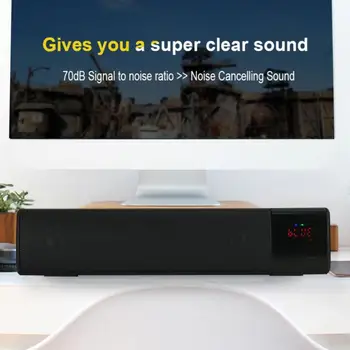 

S2028 Portable Led Wireless Bluetooth Speaker Stereo HIFI Loudspeaker Soundbar TF FM Bluetooth Column for Pc TV Phone Speakers
