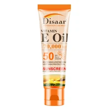 Новинка! Витамин Е солнцезащитный крем увлажняющий дышащий анти-УФ SPF50+ PA+++ солнцезащитный крем для лица