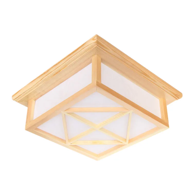 Modern-Square-Surface-mounted-OAK-Wood-PVC-lamparas-de-techo-home-wooden-led-ceiling-lamp-fixture (2)