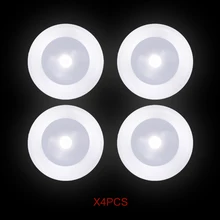 Крпт датчик движения PIR Ночной светильник с 2-х цветный выбор лампы в одном устройстве для системы здравоохранения, забывшись нового поколения, набор из 4 шт