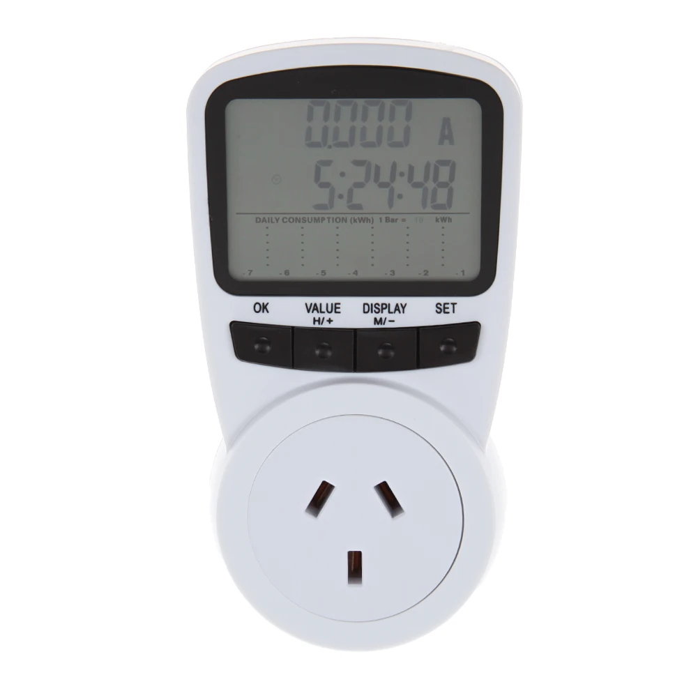 

Digital Voltage Wattmeter Power Analyzer Electronic Power Meter Energy Meter Automatic Kwh Power Switch AU Plug