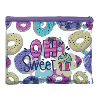 

Transparent Cosmetic bags for women Cartoon PVC Travel Makeup Toiletry Bags