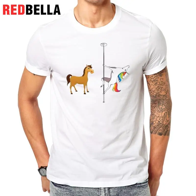 REDBELLA ropa Tumblr unicornio Licorne animales gráfico Humor parodia Ulzzang camiseta camisetas moda o cuello impreso|fashion tees|clothing menfashion men AliExpress
