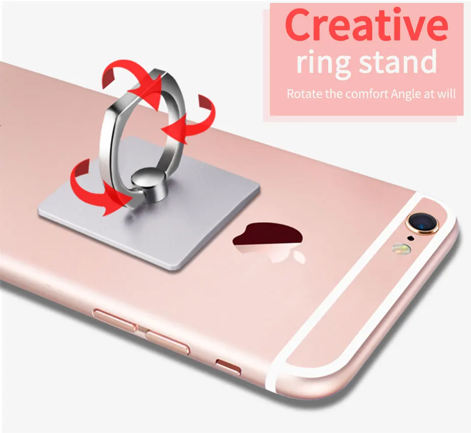 Screen guard Mobile Phone Smartphone Stand Holder Finger Ring For iPhone 8 plus X HUAWEI Smart Phone IPAD MP3 Car Mount Stand (3)