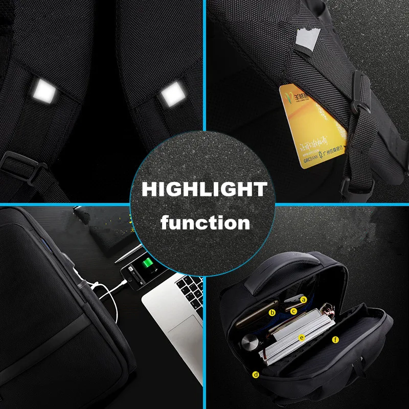 Puerto de carga USB externo impermeable Mochila hombres 15,6 pulgadas Bolsa de ordenador paquete Anti robo Mochila cuaderno de viaje Mochila Puerto de carga USB externo impermeable Mochila hombres 15,6 pulgadas Bolsa de ordenador paquete Anti robo Mochila cuaderno de viaje Mochila