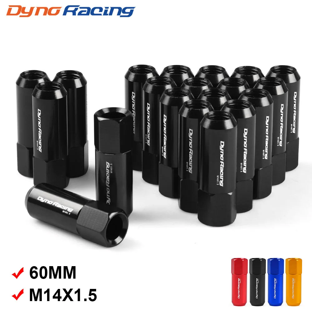 Dynoracing 60 мм M14 * 1 5 гайки для колеса новые 20 шт. гоночного винт/алюминиевая гайка M14X1.5