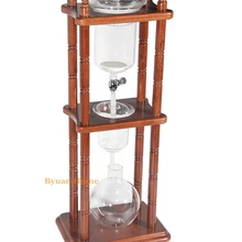 Byuan дома для дома, древесные стенд голландский Кофеварка капельная 750 мл воды/капельная, для воды и льда Кофеварка капельница для приготовления кофе со льдом кофеварка