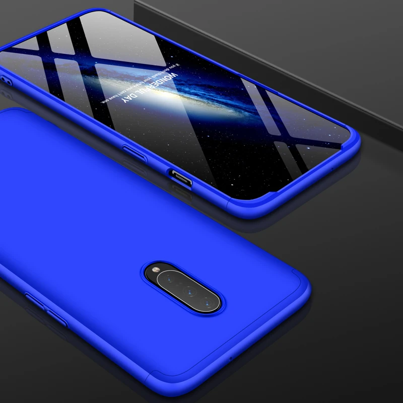 Для Funda oneplus 7 pro 1 + 7pro Жесткий ПК чехол 3 в съемная 360 задняя крышка для one plus