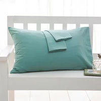 Taie d'oreiller en pur coton, housse de coussin enveloppe, de haute qualité, pour document solide, literie, maison, hôtel 1