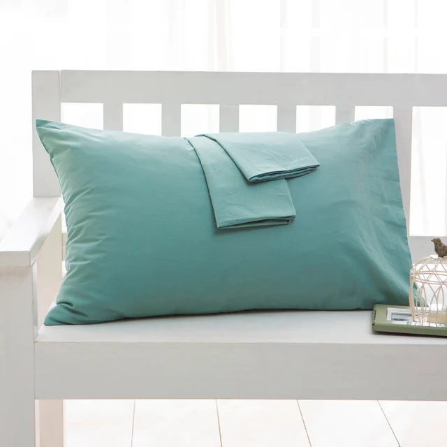 Taie d'oreiller en pur coton, housse de coussin enveloppe, de haute qualité, pour document solide, literie, maison, hôtel 1