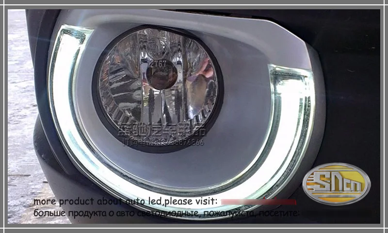 SNCN светодиодный дневные ходовые огни светильник для Subaru Outback 2010 2011 2012, автомобильные аксессуары Водонепроницаемый АБС 12 В DRL Противотуманные фары украшения