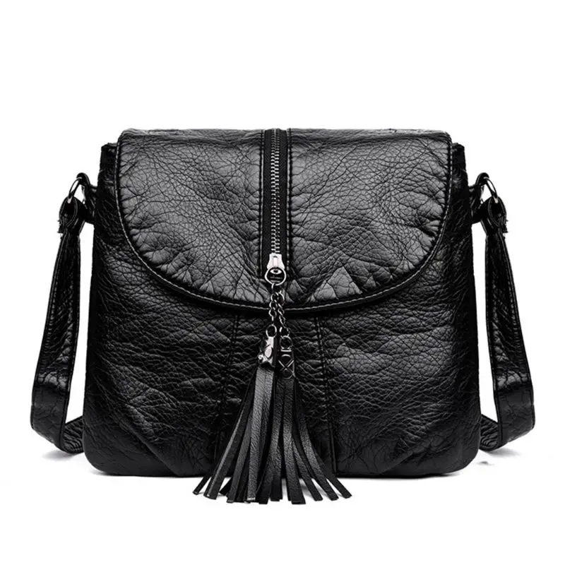 Женская кожаная сумка через плечо, наплечная сумка-портфель, сумка-тоут