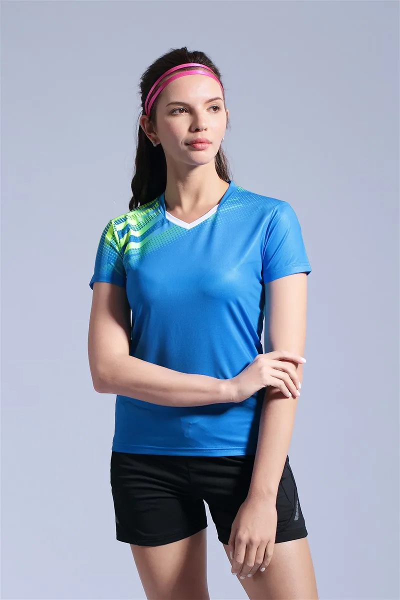 HOWE AO Бадминтон футболка для мужчин, Спортивная теннисная футболка для женщин, быстросохнущая рубашка для настольного тенниса, спортивная одежда Теннисный трикотаж