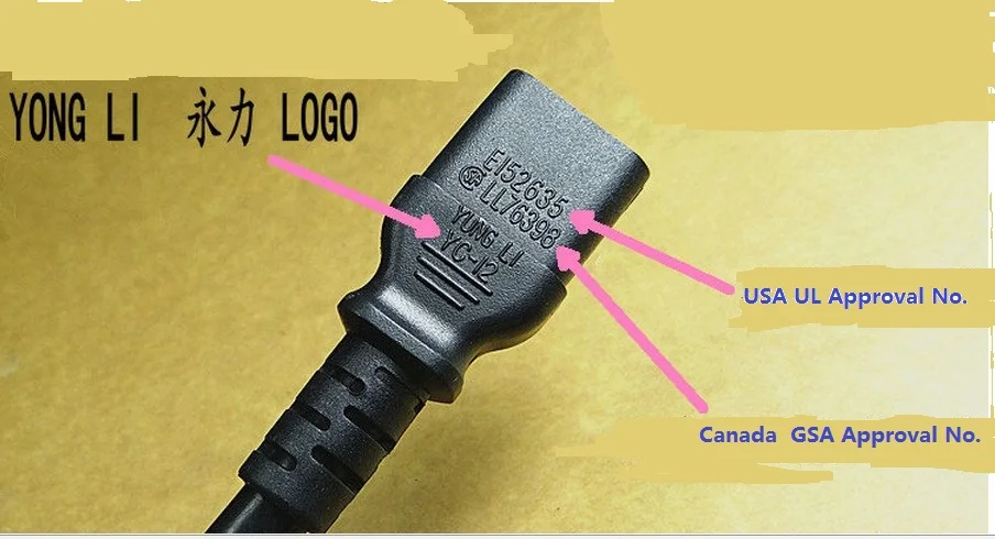 UL/CSA 3 шт./лот американский/США Стандартный Электрический штекер удлинитель кабеля питания линейный тросик бытовой техники оборудования оптом