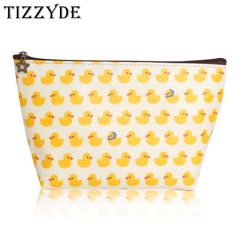 Cute Ducks Portable Small Cosmetic Bag Nylon Waterproof Travel