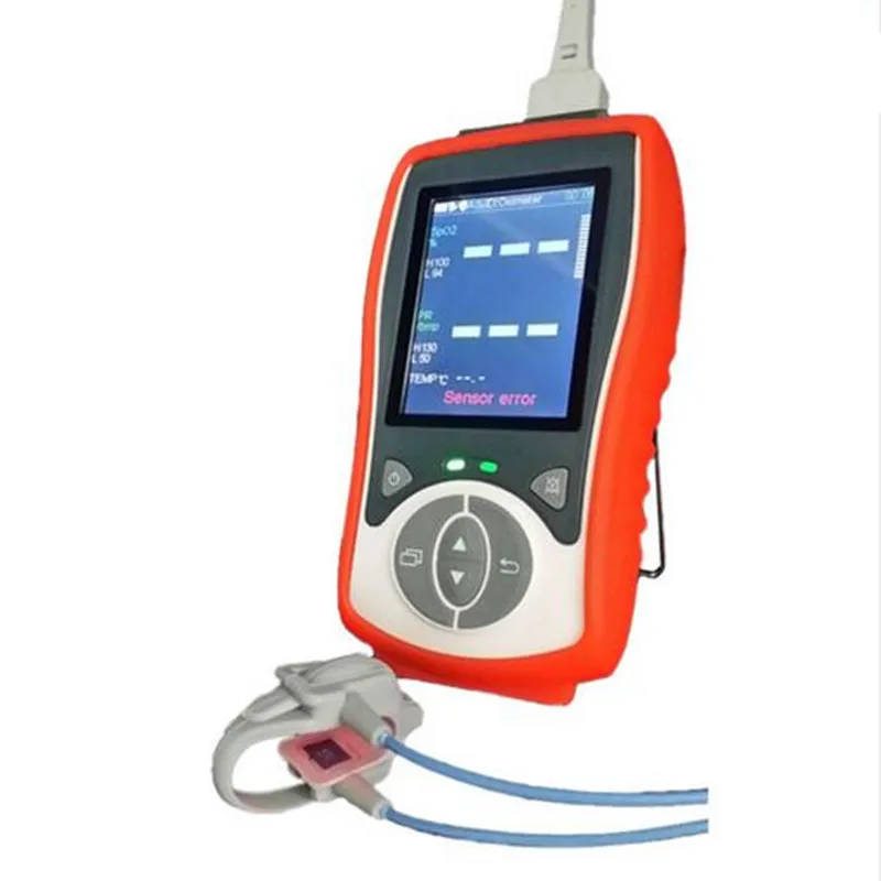 

2.8inch LCD Display Neonate infant use handheld pulse Oximeter SPO2 PR TEMP Temperature probe Blood Oxygen oximetro Pulse Rate