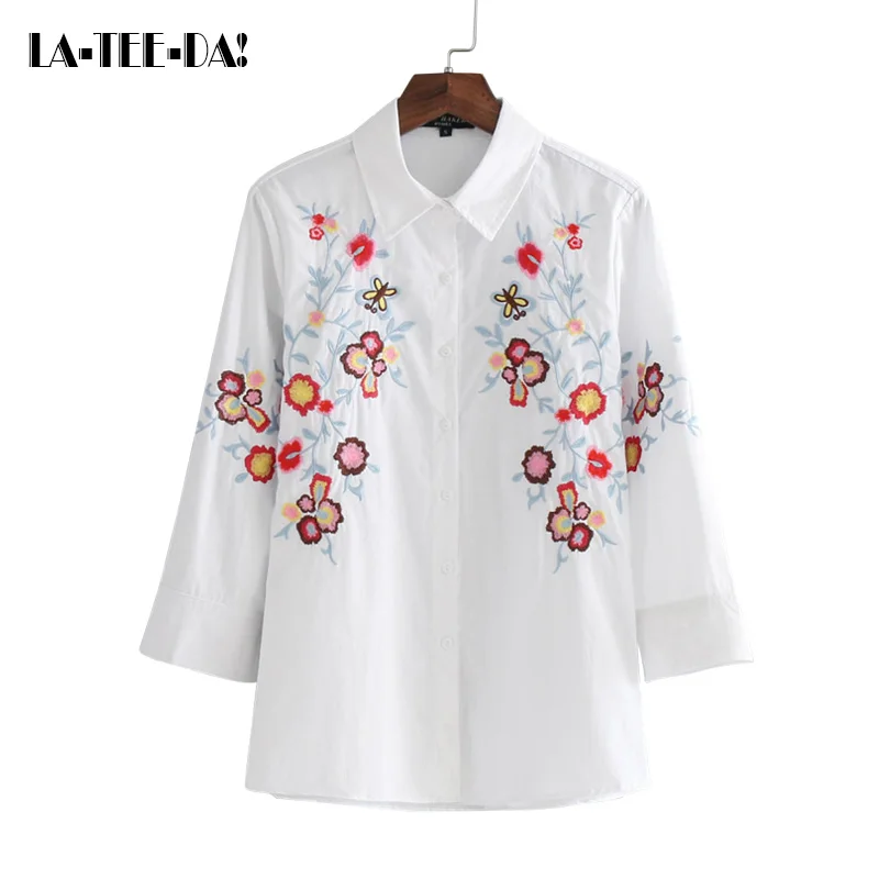 camisas bordadas para mujer