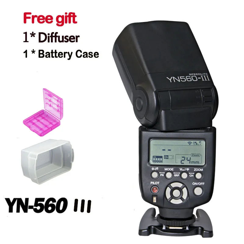 Prix pour Nouveau Yongnuo YN560 III YN-560III Flash sans fil Speedlite avec LCD Écran YN-560II Mise À Niveau Flash pour Nikon Canon Pentax Camera Prix pour Nouveau Yongnuo YN560 III YN-560III Flash sans fil Speedlite avec LCD Écran YN-560II Mise À Niveau Flash pour Nikon Canon Pentax Camera