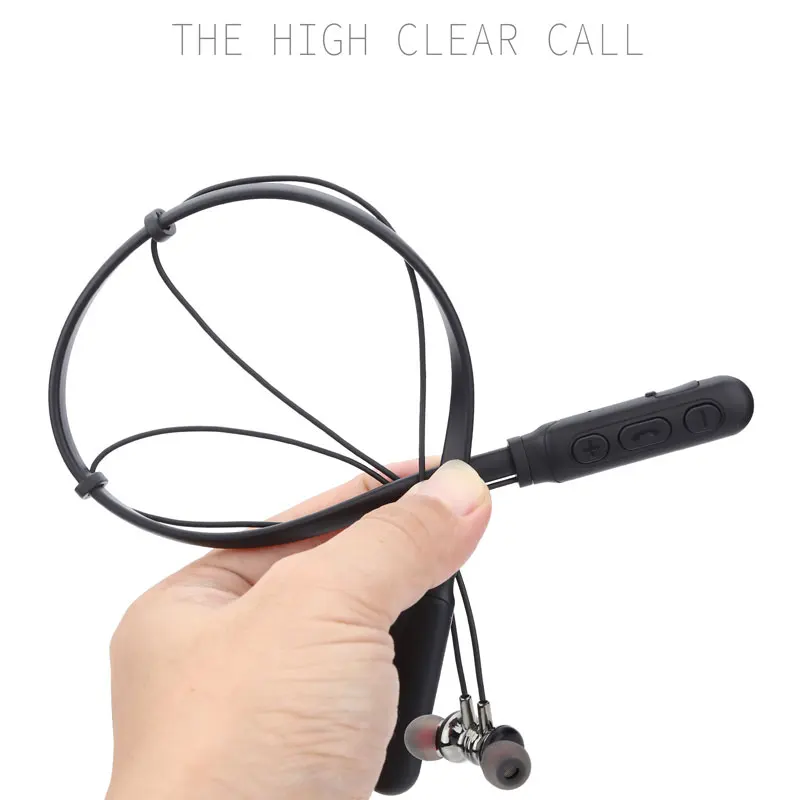 New Sports Bluetooth Wireless Headphones Hanging Neck Waterproof Earplugs Stereo Headphones For Android xiaomi IOS Phone