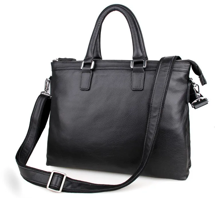 

7247A JMD New Arrive Genuine Cattle Leather Fashion Tote Bag Handbags Business Case