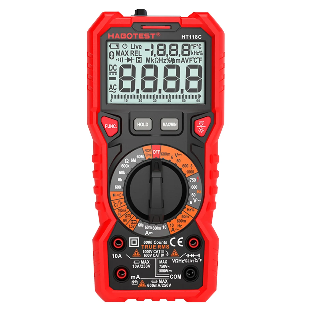

Digital Multimeter Multimetro DC AC Voltage Current Meter Resistance Diode Tester Ammeter Voltmeter