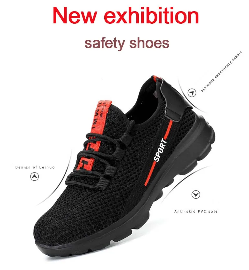 New-exhibition-safety-shoes-2019-fashion-Lightweight-Breathable-Men-Steel-Toe-Anti-smashing-Construction-protection-Work-Sneaker (7)
