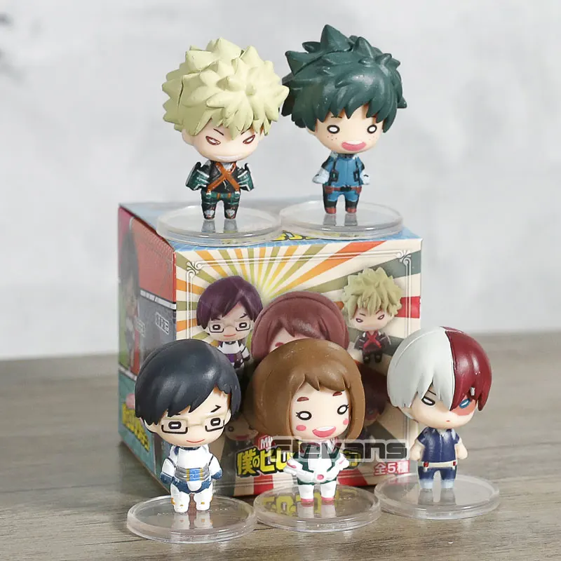 Мой герой фигура академии талисман NITOTAN набор 5 Deku Bakugo Shoto Ochako Tenya|Игровые фигурки и