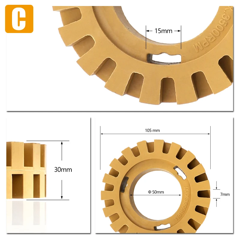 Полировочная колесная наклейка для удаления 1/" хвостовик резиновый ластик колеса быстрая полировка инструмент для удаления автомобильных наклеек и наклеек