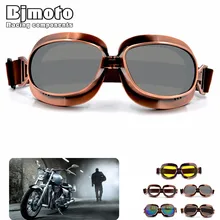 Bjmoto Moto Pilot Goggles Jet Retro Motorcycle goggles glasses goggle for Harley motorcross sport goggles Bjmoto Moto Pilot Goggles Jet Retro Motorcycle goggles glasses goggle for Harley motorcross sport goggles
