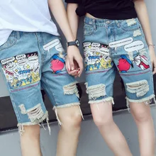 Летние осенние джинсовые шорты женские повседневные рваные женские джинсовые шорты Одежда большого размера короткие рваные джинсы