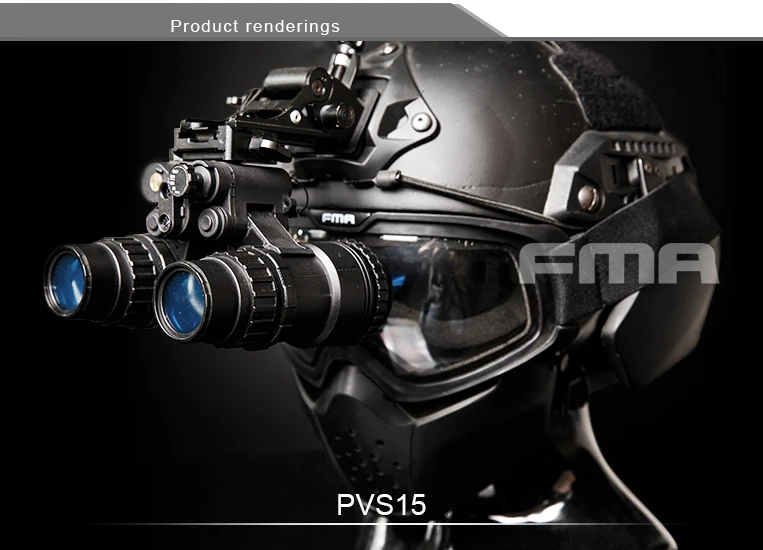 FMA металлическая Версия Стиль шлем бинокулярный инструмент ночного видения нет функции Виртуальная металлическая модель PVS15 TB1250