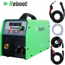 Reboot Welding Machine Mig Welder MIG 200 Functional DC Gas No Gas Self-Shielded MIG 4.0mm ARC Welder MIG LIFT TIG MMA 220V 200A