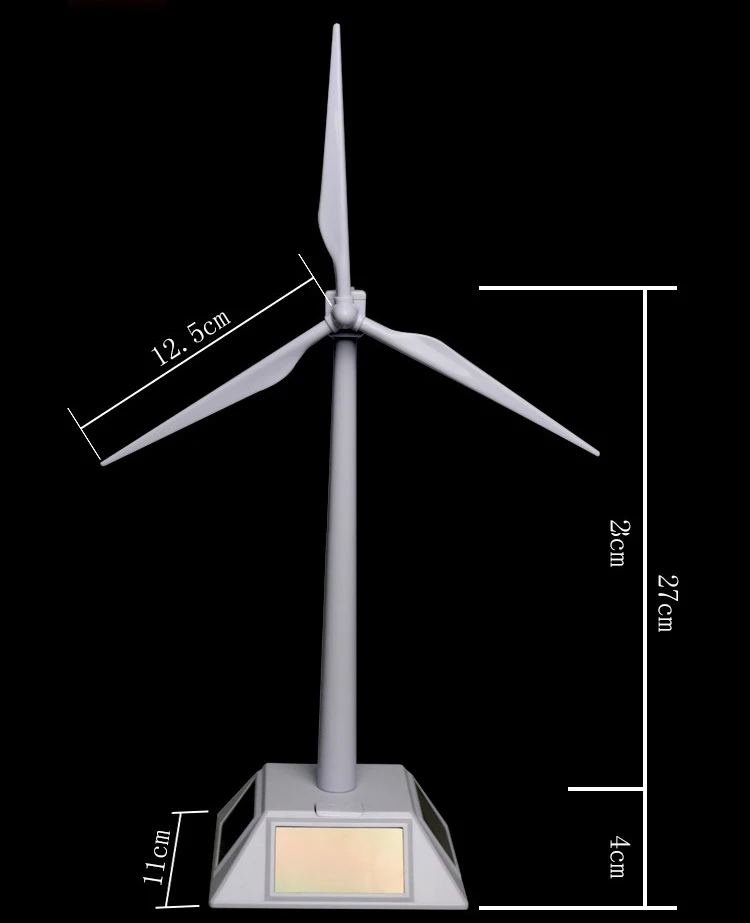 Ветряные мельницы на солнечной энергии модель ветровой турбины ABS пластиковые игрушки легко собрать игрушки настольная модель