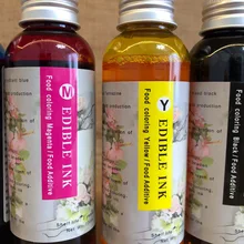 4 литра чернил 1L/CMYK универсальные съедобные чернила для настольного кофе принтера пищевой принтер
