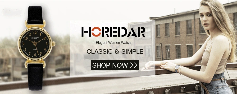 HOREDAR Retro Gold Small Dial Women Watches Luxury Top Brand Simple Quartz Watch Ladies gift relojes hombre 2017 Montre Femme