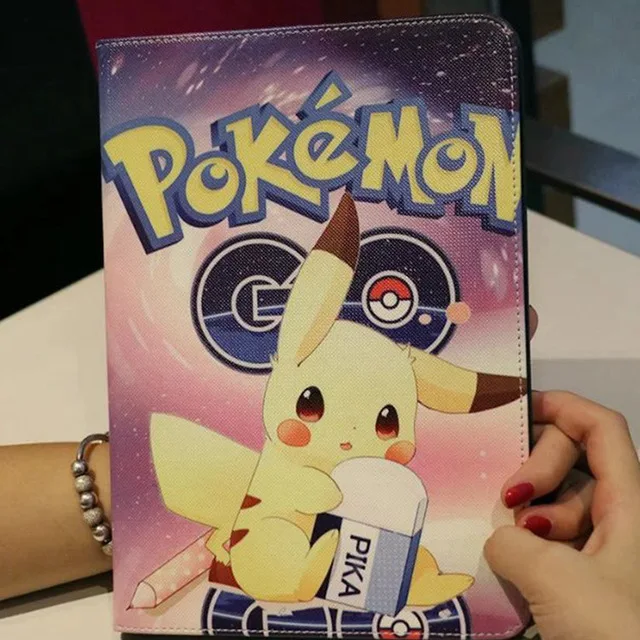 タブレットケースのためのアップルipadミニ4ポケモン行くピカチュウプリント多機能puレザー保護カバースタンドシェルcoqueパラ Tablets E Books Case Aliexpress