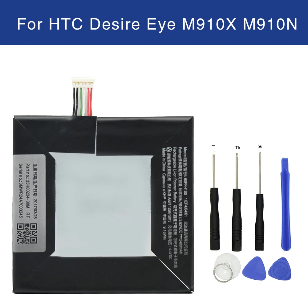 Tamex Батарея B0PFH100 BOPFH100 для htc Desire Eye M910X M910N 2400 мА/ч 3 82 v Высокое качество Akku емкостью
