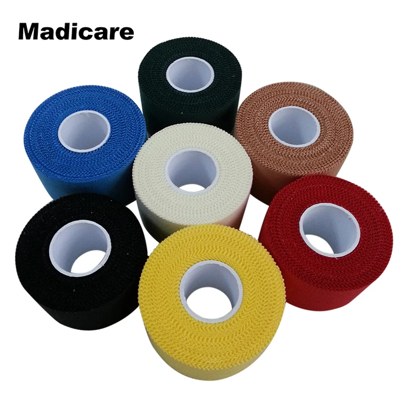 1 Rolls 3.8cm*10m Colored Athletic Tape Rainbow Zinc Oxide Sports Tape