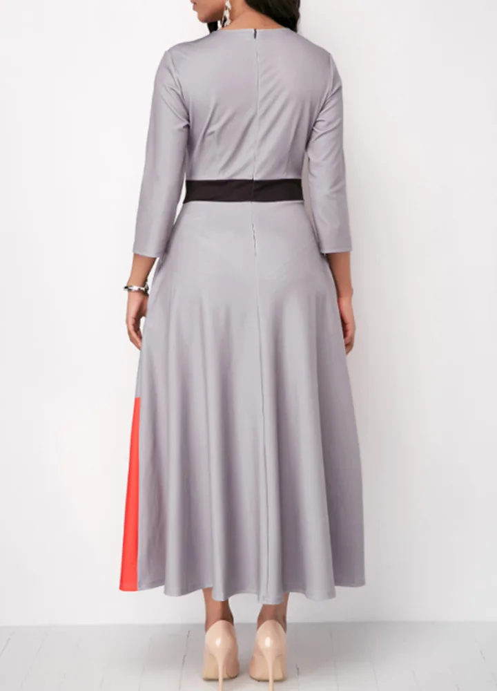 Sakazy, винтажное ТРАПЕЦИЕВИДНОЕ ПЛАТЬЕ большого размера, с геометрическими карманами, длиной до щиколотки, обычное Имперское осеннее торжественное платье с круглым вырезом, женское элегантное Новое