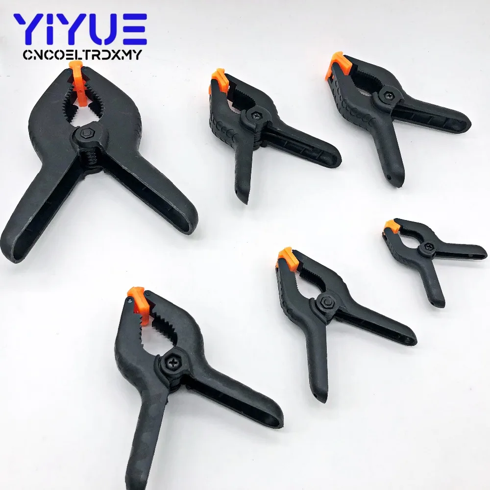 Woodworking Spring Clamps 2" 3" 4" 4.5" 6" 9" inch DIY Tools Plastic Nylon for Photo Studio