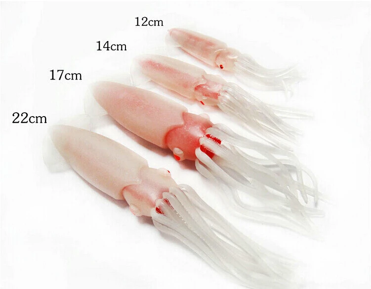 

2015 New Japan full body noctilucence fishing lures squid jig lures squid bait soft bait free shipping