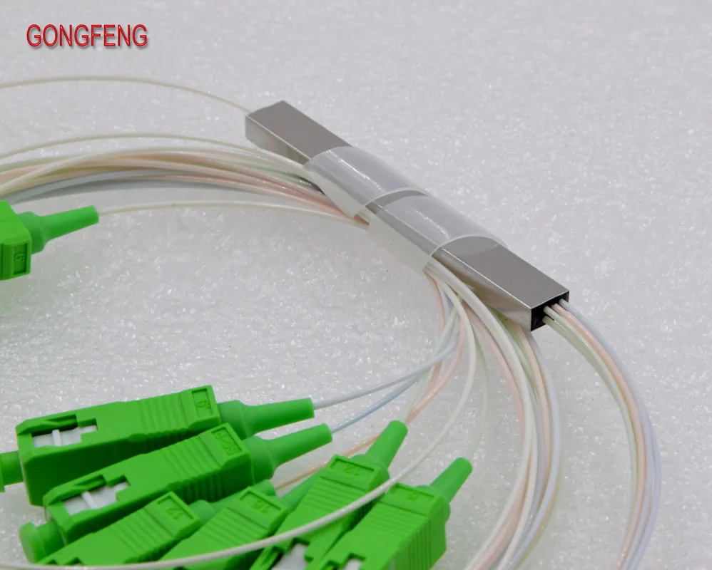 GONGFENG 10 шт. новый разъем 0 9 мм одномодовый 1:6 оптоволоконный Сплиттер PLC