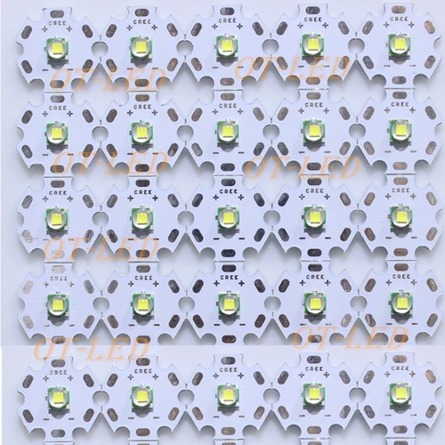 CREE XML XM-L T6 LED U2 10W 콜드 화이트 웜 화이트 고출력 LED 이미터 다이오드, DIY용 PCB, 12mm, 14mm, 16mm, 20mm, 2 개 5