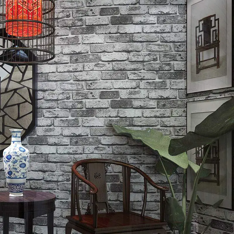 Vintage Brick Stone Look 3D Wallpaper - Image 3